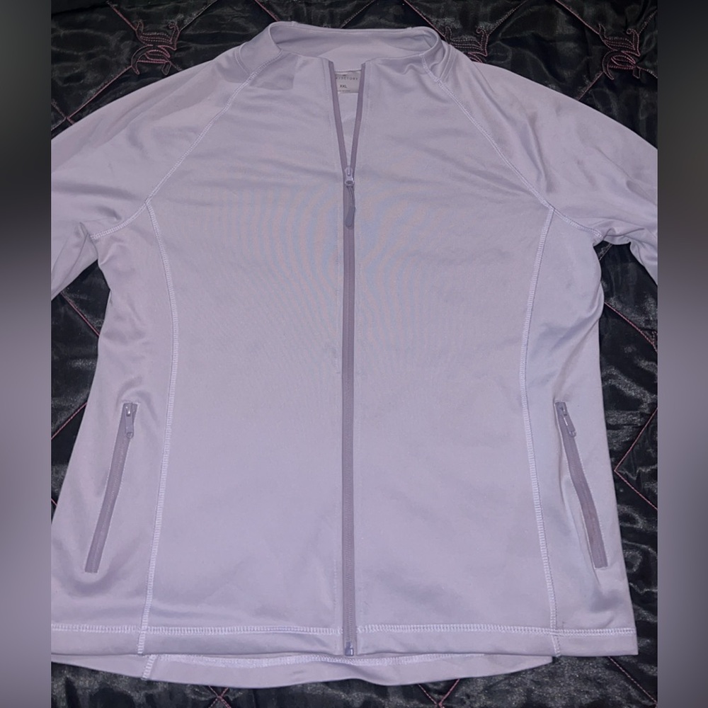 Lavender Athletic zip-up jacket